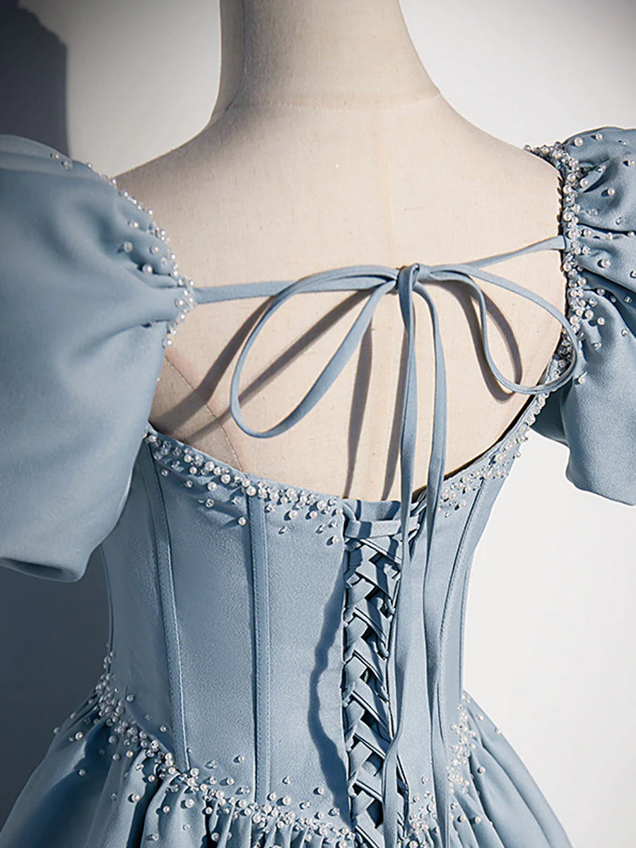 Ball Gown Quinceanera Dresses Princess Dress White Off Shoulder Satin Long Prom Dress Satin Formal Dress