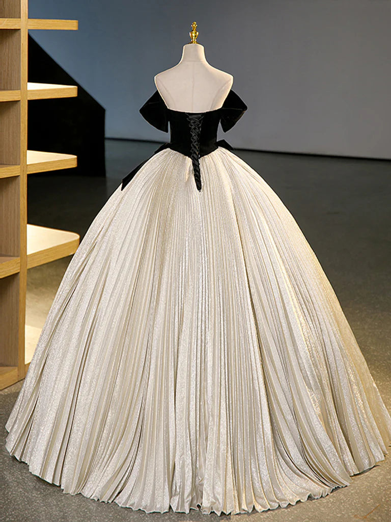 Ball Gown Quinceanera Dresses Princess Dress A-Line Champagne Long Prom Dress Champagne Sweet 16 Dress