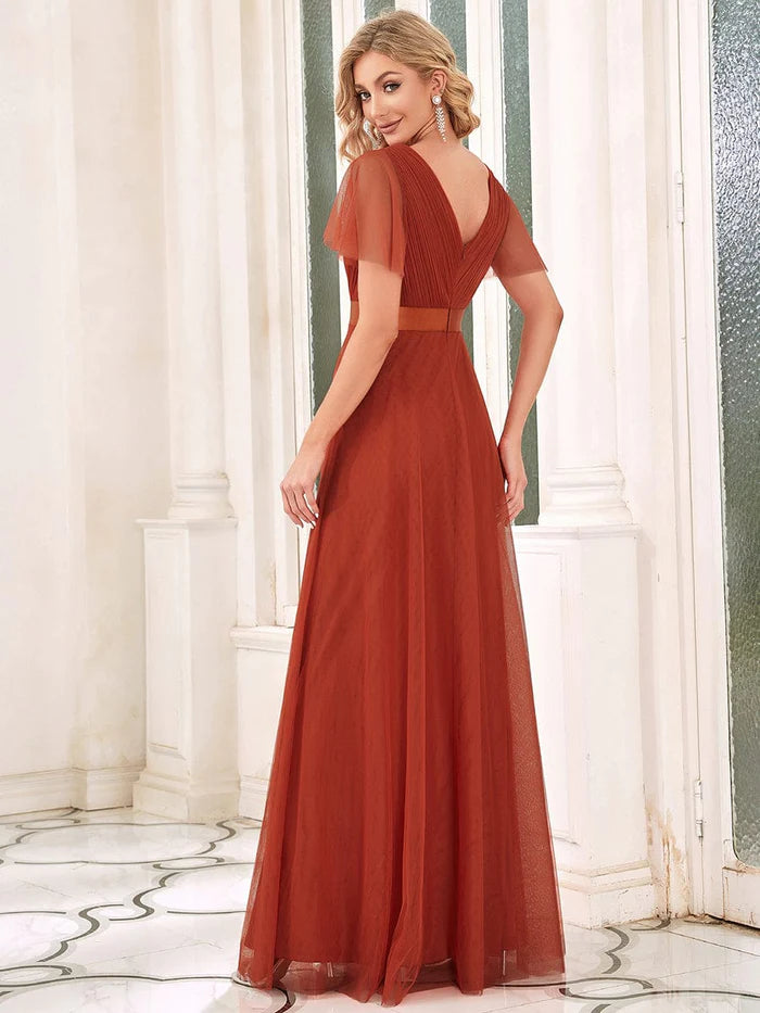 Burnt Orange Bridesmaid Dresses
