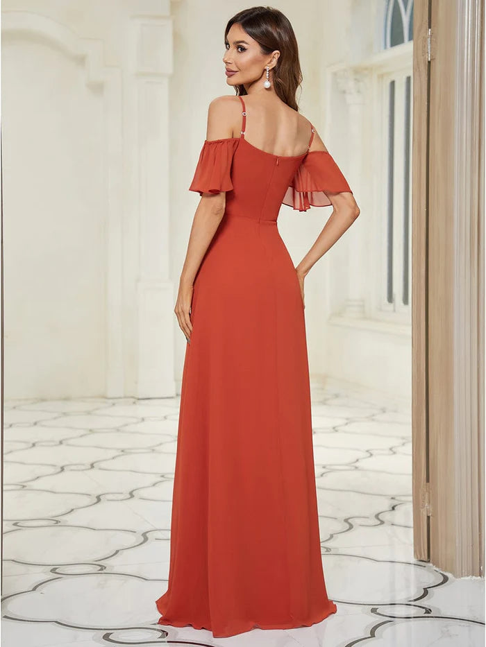 Burnt Orange Bridesmaid Dresses