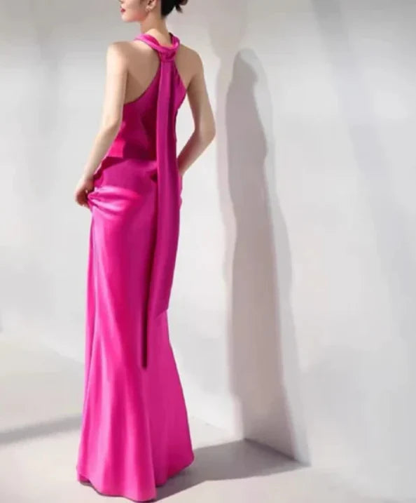 Mermaid Sleeveless Long Prom Dress Fashion Wedding Guest Dress Elegant Evening Party Dress