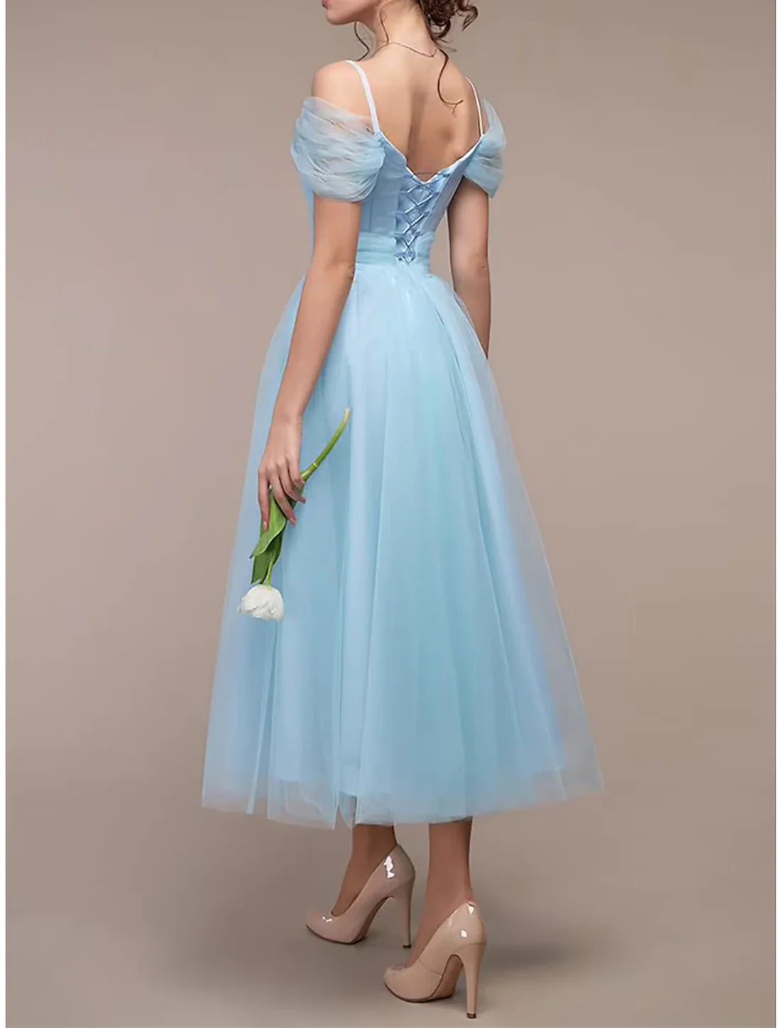 Homecoming Dress Cocktail Dress Midi Dress Pink Wine Dark Green Short Sleeve Pure Color Mesh Spring Fall Winter V Neck Fashion Wedding Guest Birthday Vacation