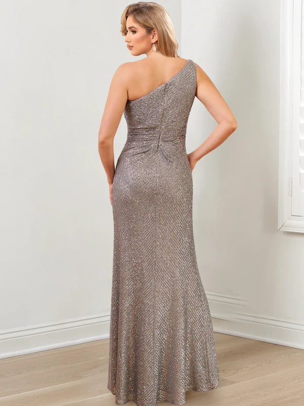 Tight/straight leg shoulder to ground length mother of the bride dresses Sparkly Evening Dresses