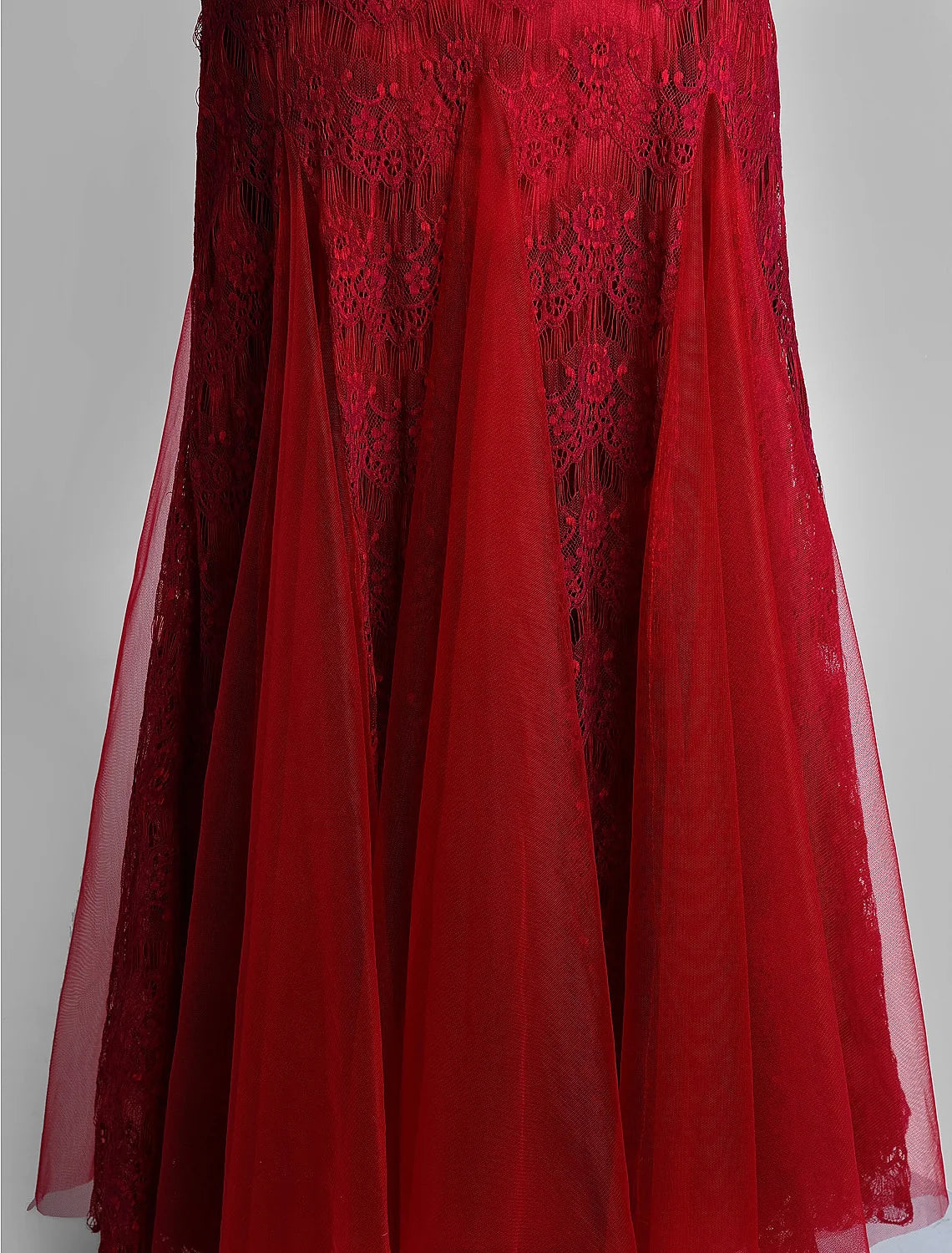 Mermaid / Trumpet Mother of the Bride Dress Jewel Neck Ankle Length Lace Tulle Sleeveless No with Lace Crystals